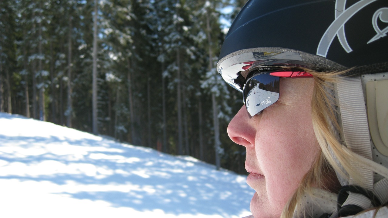 Gafas de sol campo con nieve